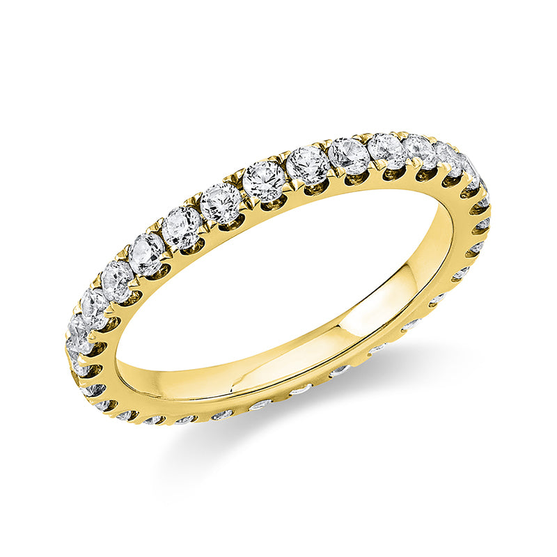 Ring    aus 750/-18 Karat Gelbgold mit 29 Diamanten 0