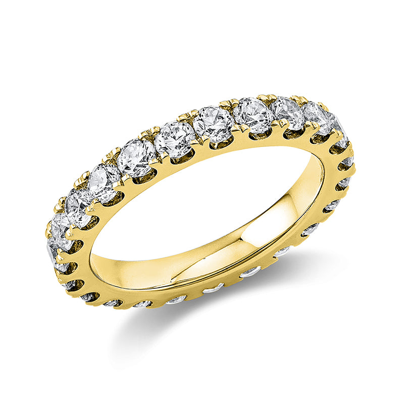 Ring    aus 585/-14 Karat Gelbgold mit 22 Diamanten 1