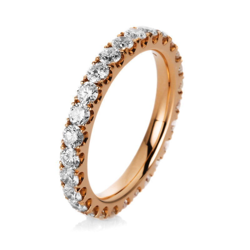 Ring    aus 750/-18 Karat Rotgold mit 26 Diamanten 1