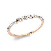 Ring - Halo Sparkle aus Gold mit Diamanten - 1AD49