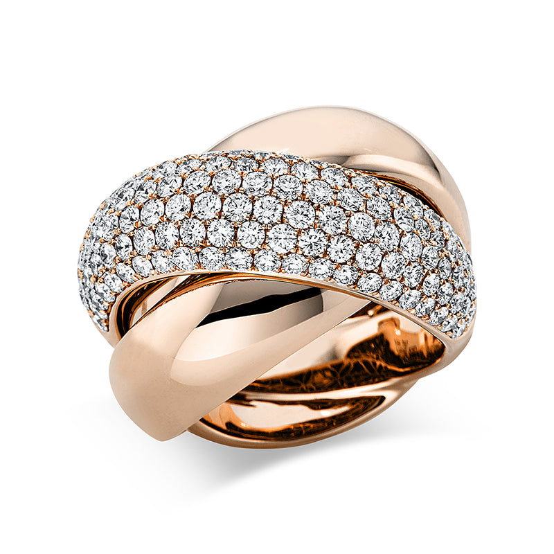 Ring - Pavé aus Gold mit Diamanten - 1AE11
