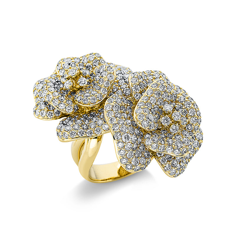 Ring    aus 750/-18 Karat Gelbgold mit 482 Diamanten 9