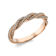 Ring    aus 750/-18 Karat Rotgold mit 101 Diamanten 0