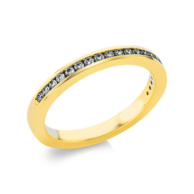 Ring    aus 585/-14 Karat Gelbgold mit 21 Diamanten 0