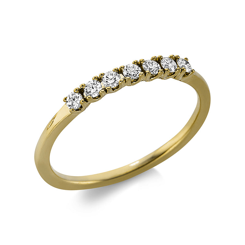 Ring - Memoire halb aus Gold mit Diamanten - 1AI31