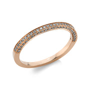 Ring    aus 750/-18 Karat Rotgold mit 78 Diamanten 0