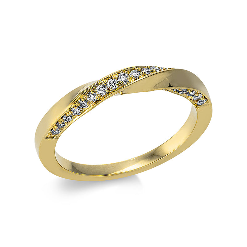 Ring    aus 750/-18 Karat Gelbgold mit 30 Diamanten 0