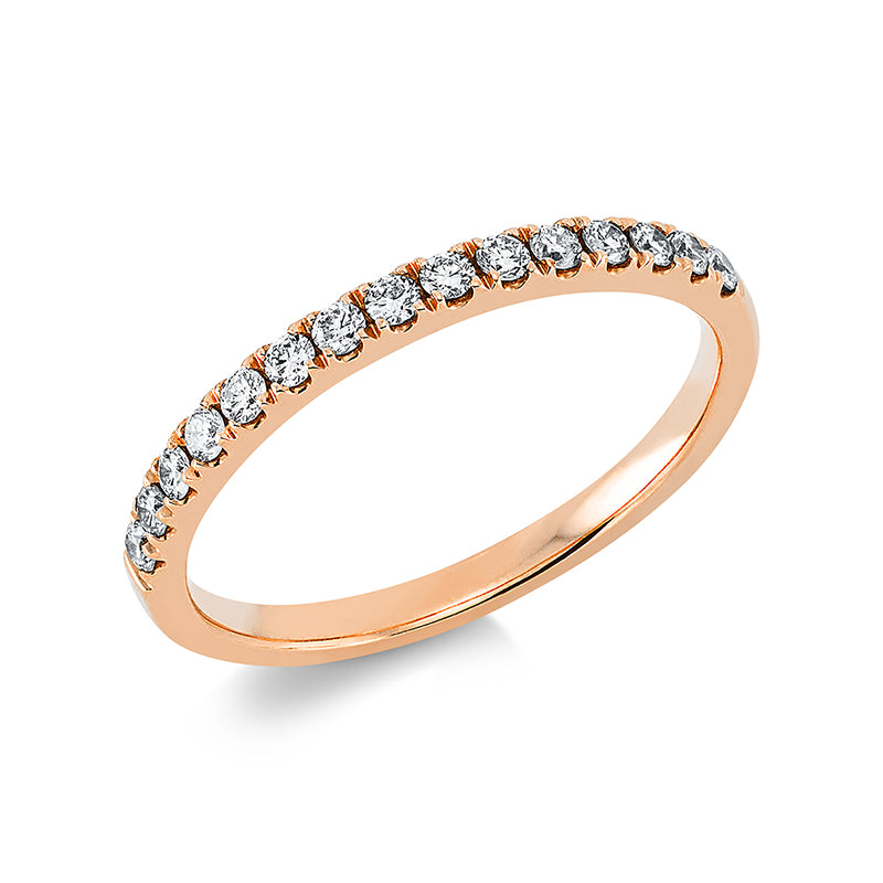 Ring    aus 750/-18 Karat Rotgold mit 15 Diamanten 0