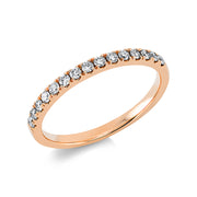 Ring    aus 750/-18 Karat Rotgold mit 15 Diamanten 0