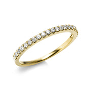 Ring - Memoire halb aus Gold mit Diamanten - 1AR10