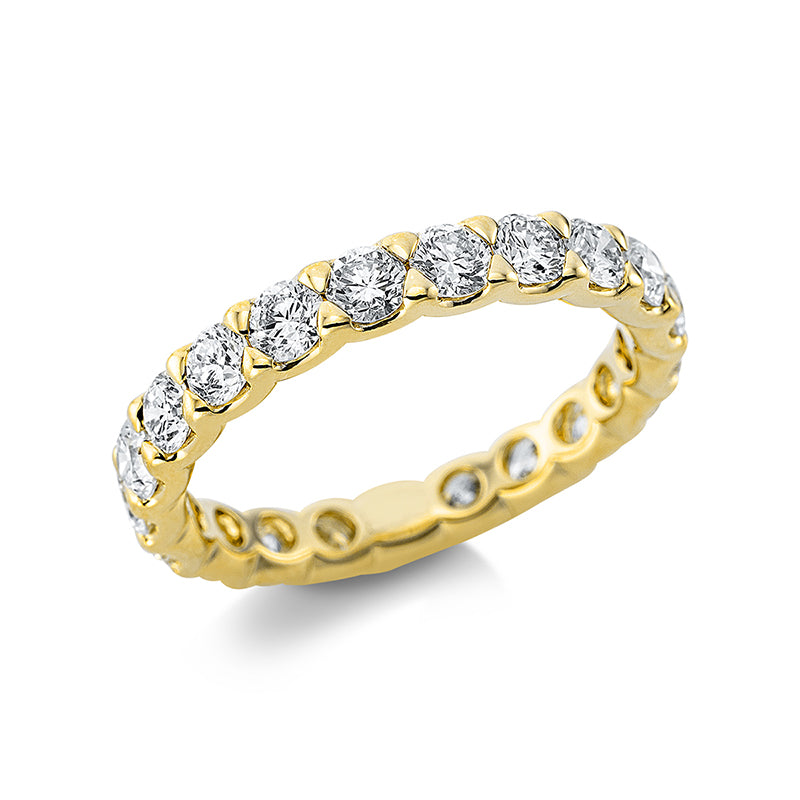Ring - Mehrfachsteinbesatz aus Gold mit Diamanten - 1AY48