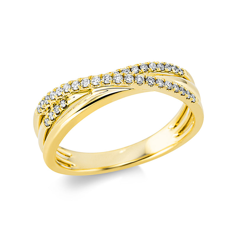 Ring - Moderner Schmuck aus Gold mit Diamanten - 1AZ57