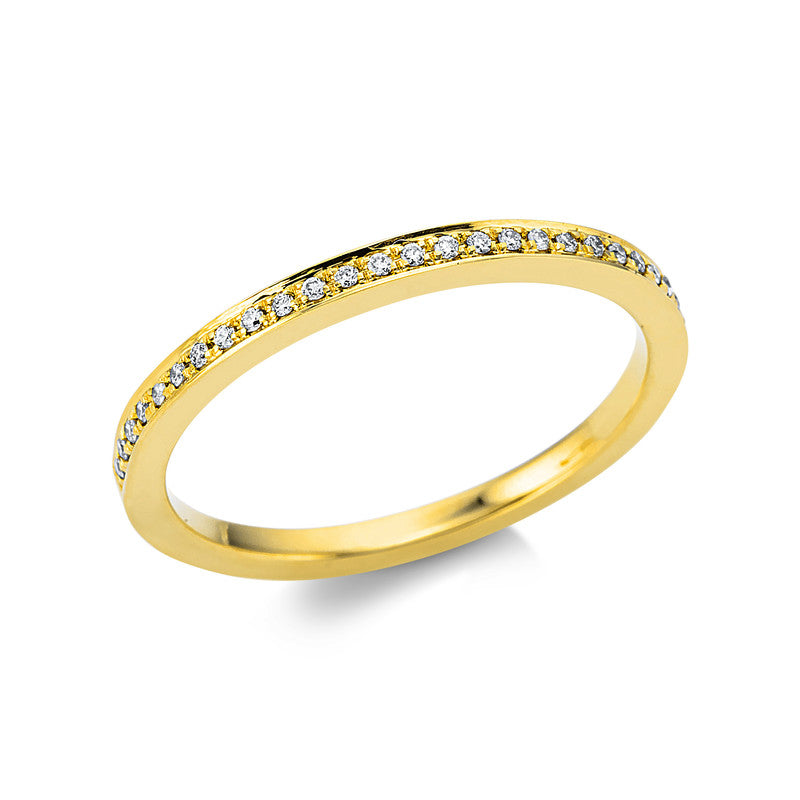 Ring    aus 750/-18 Karat Gelbgold mit 25 Diamanten 0