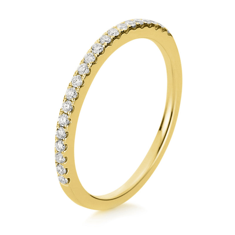 Ring    aus 585/-14 Karat Gelbgold mit 21 Diamanten 0
