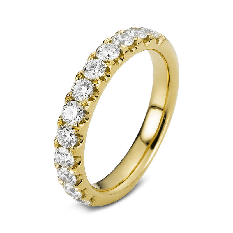 Ring    aus 585/-14 Karat Gelbgold mit 12 Diamanten 0
