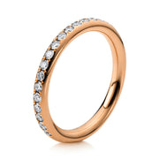 Ring    aus 750/-18 Karat Rotgold mit 17 Diamanten 0