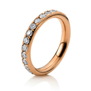 Ring    aus 750/-18 Karat Rotgold mit 26 Diamanten 1