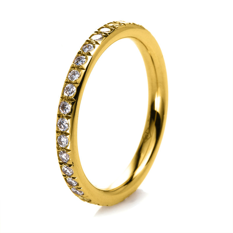 Ring    aus 750/-18 Karat Gelbgold mit 34 Diamanten 0