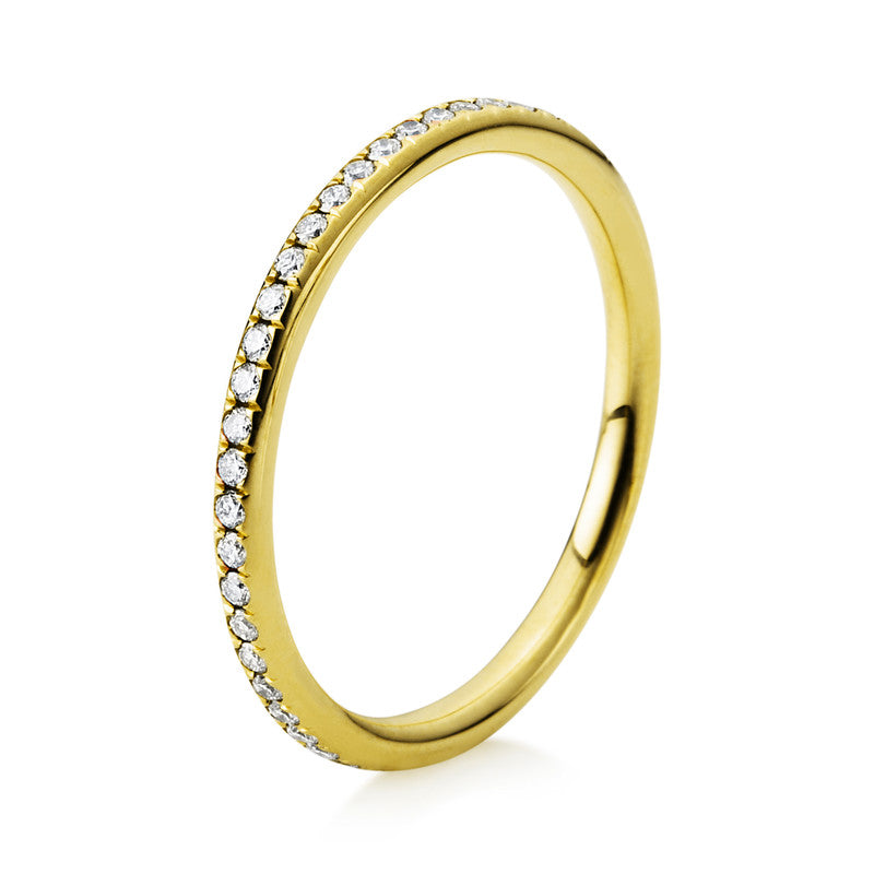 Ring    aus 750/-18 Karat Gelbgold mit 37 Diamanten 0