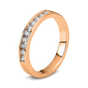 Ring    aus 750/-18 Karat Rotgold mit 10 Diamanten 0