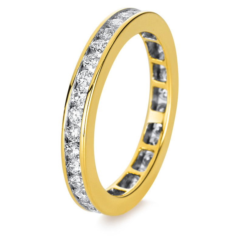 Ring    aus 750/-18 Karat Gelbgold mit 33 Diamanten 1