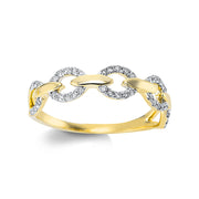 Ring - Moderner Schmuck aus Gold mit Diamanten, Fassung rhodiniert - 1BA14