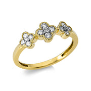 Ring    aus 750/-18 Karat Gelbgold mit 15 Diamanten 0