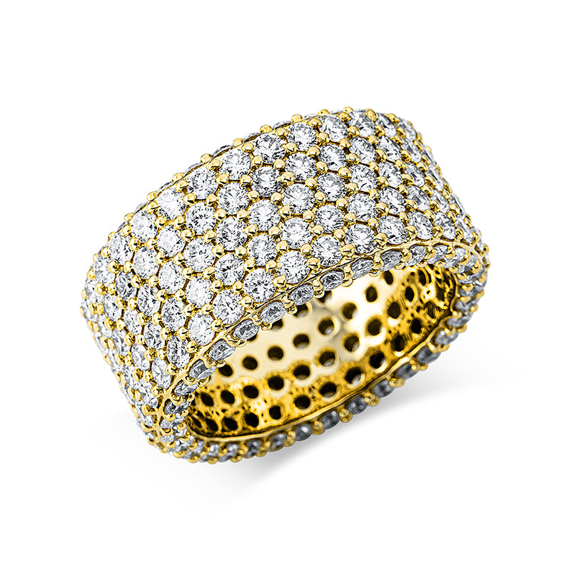 Ring    aus 750/-18 Karat Gelbgold mit 226 Diamanten 5