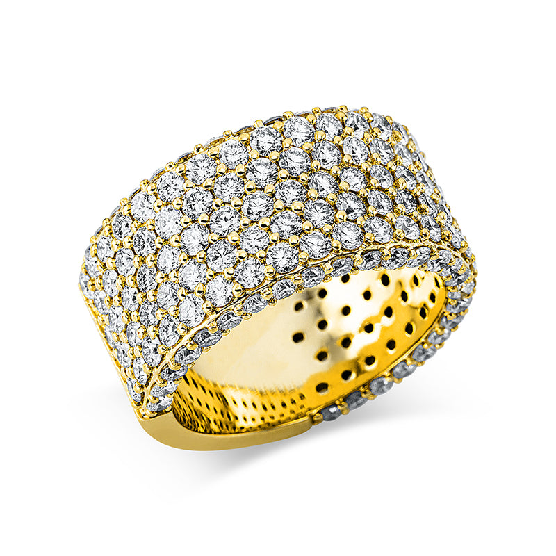 Ring    aus 750/-18 Karat Gelbgold mit 168 Diamanten 4