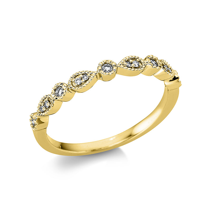 Ring - Moderner Schmuck aus Gold mit Diamanten - 1BB44