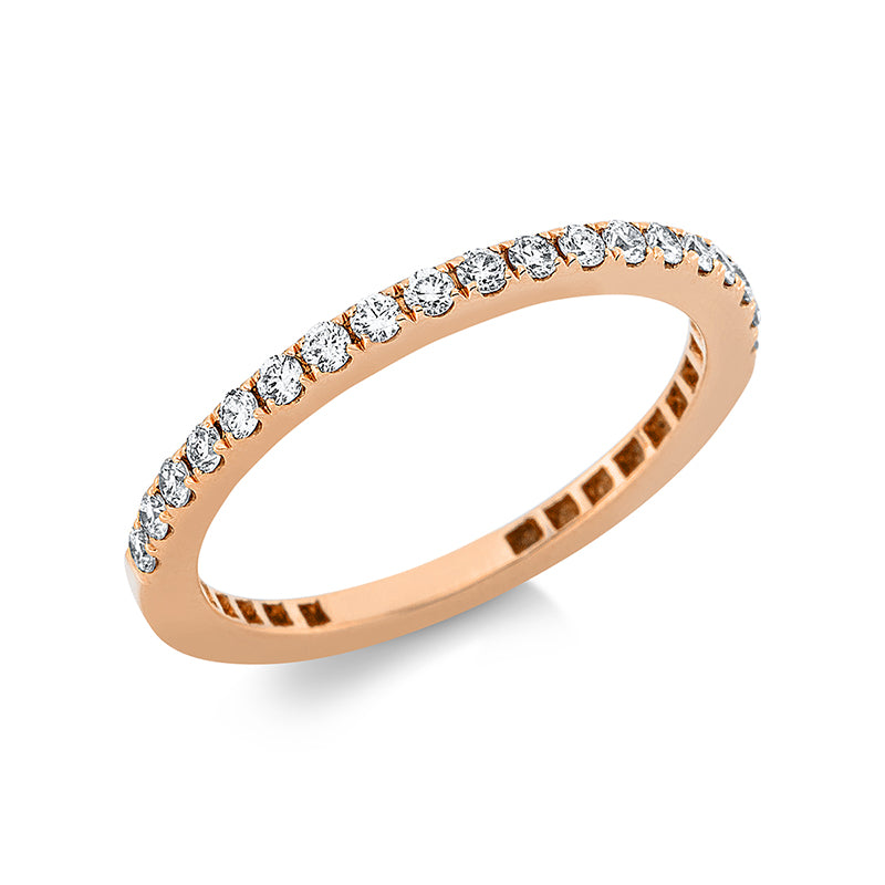 Ring    aus 750/-18 Karat Rotgold mit 19 Diamanten 0