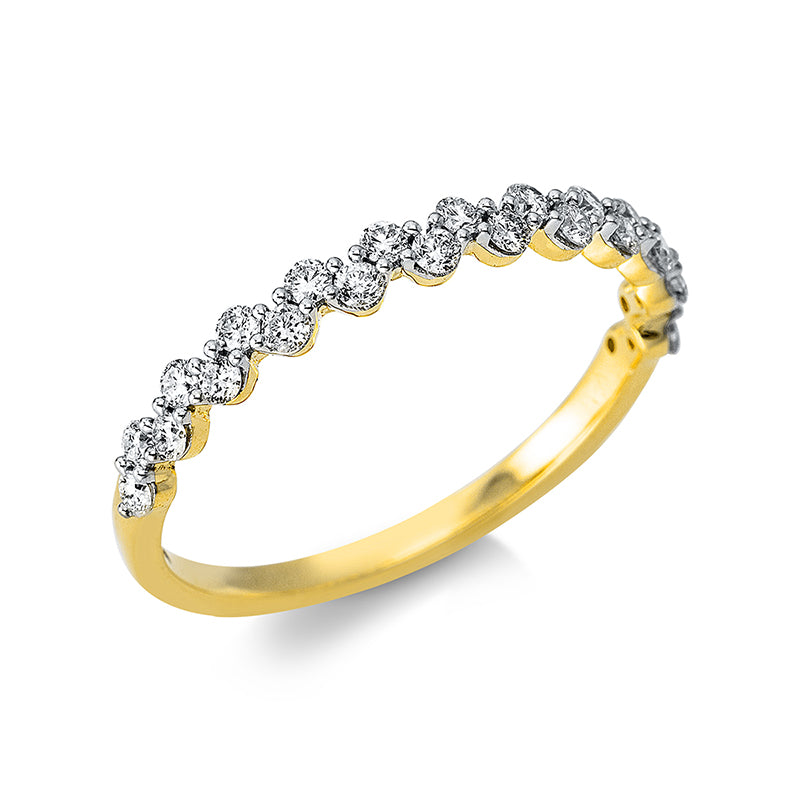 Ring    aus 750/-18 Karat Gelbgold mit 24 Diamanten 0