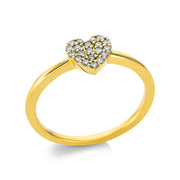 Ring    aus 750/-18 Karat Gelbgold mit 20 Diamanten 0