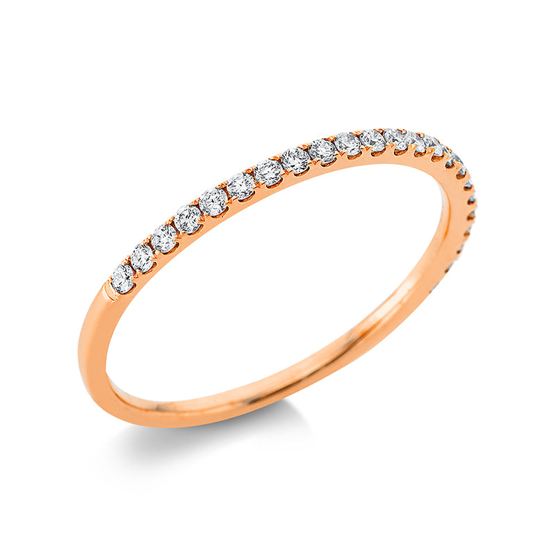 Ring    aus 750/-18 Karat Rotgold mit 23 Diamanten 0