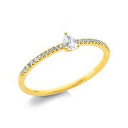 Ring    aus 750/-18 Karat Gelbgold mit 25 Diamanten 0