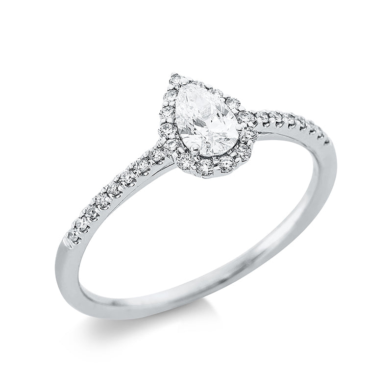 Ring    aus 750/-18 Karat Weißgold mit 31 Diamanten 0