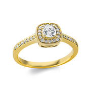 Ring    aus 750/-18 Karat Gelbgold mit 33 Diamanten 0
