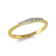 Ring    aus 750/-18 Karat Gelbgold mit 7 Diamanten 0