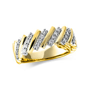 Ring    aus 750/-18 Karat Gelbgold mit 28 Diamanten 0