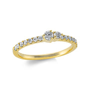 Ring    aus 750/-18 Karat Gelbgold mit 16 Diamanten 0