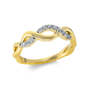 Ring    aus 750/-18 Karat Gelbgold mit 11 Diamanten 0