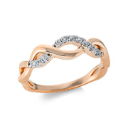 Ring    aus 750/-18 Karat Rotgold mit 11 Diamanten 0