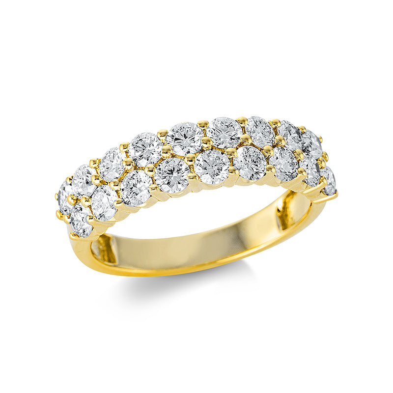 Ring    aus 750/-18 Karat Gelbgold mit 18 Diamanten 1