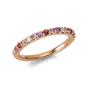 Ring aus Gold mit Diamanten mit Saphir - 1BH27