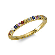Ring aus Gold mit Diamanten mit Saphir - 1BH33
