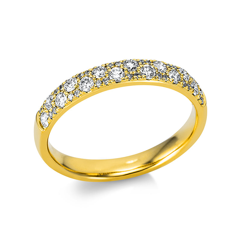 Ring    aus 750/-18 Karat Gelbgold mit 42 Diamanten 0