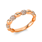Ring    aus 750/-18 Karat Rotgold mit 52 Diamanten 0