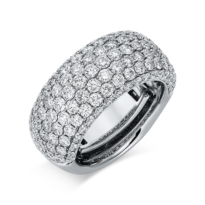 Ring    aus 750/-18 Karat Weißgold mit 119 Diamanten 3