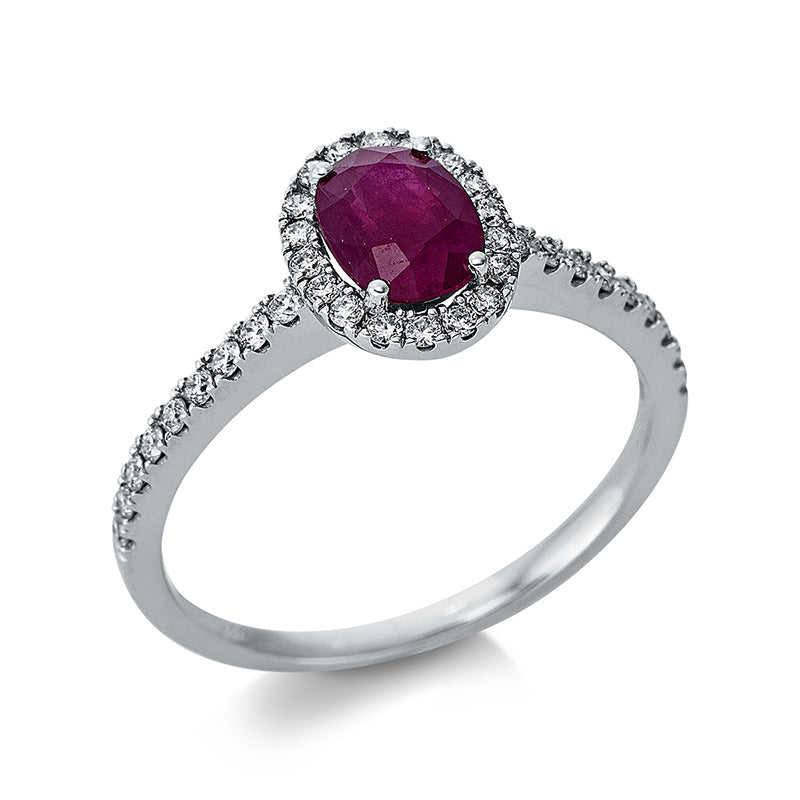 Ring    aus 750/-18 Karat Weißgold mit 36 Diamanten 0