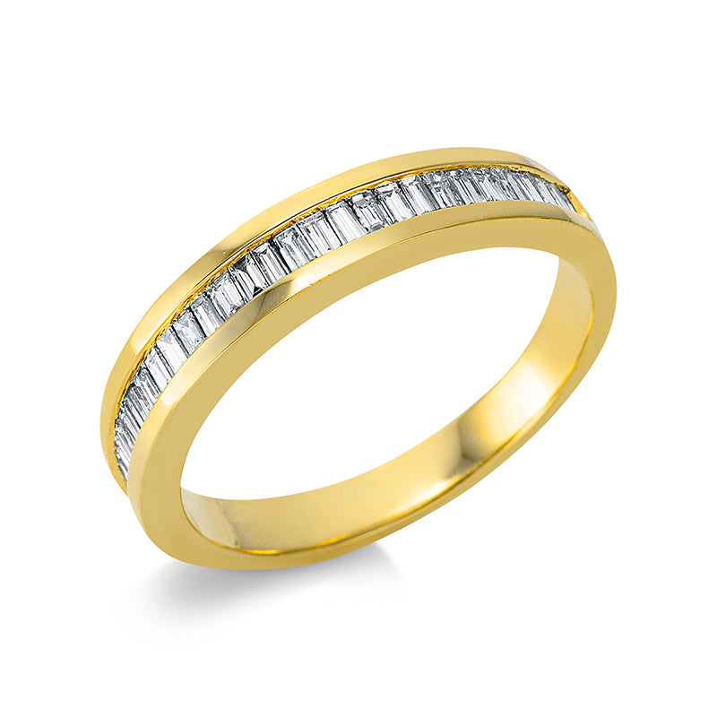 Ring - Memoire halb aus Gold mit Diamanten - 1BR21